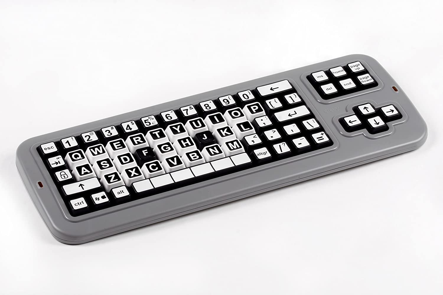 Clevy Contrast Keyboard US Int. Uppercase USB