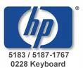 HP 5183 / 5187-1767 / 0228 Keyboard Cover